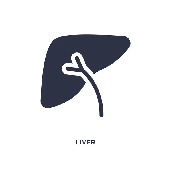 Liver Icon Simple Element Illustration Medical Concept Liver Editable Symbol — Stock Vector