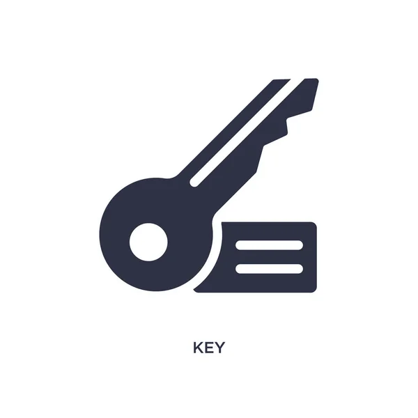 Ikona klíče na bílém pozadí. Jednoduchý prvek ilustrace od g — Stockový vektor