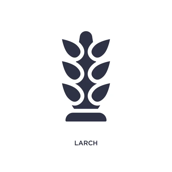 Larch Icon Simple Element Illustration Nature Concept Larch Editable Symbol — Stock Vector