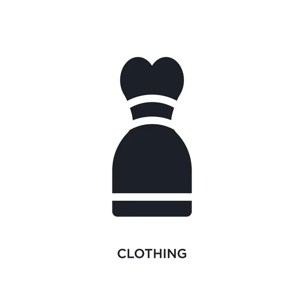 Vêtements Icône Isolée Illustration Simple Élément Des Icônes Concept Couture — Image vectorielle
