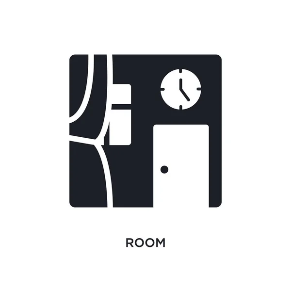 Kamer Geïsoleerd Pictogram Eenvoudig Element Met Illustratie Bij Reiniging Concept — Stockvector