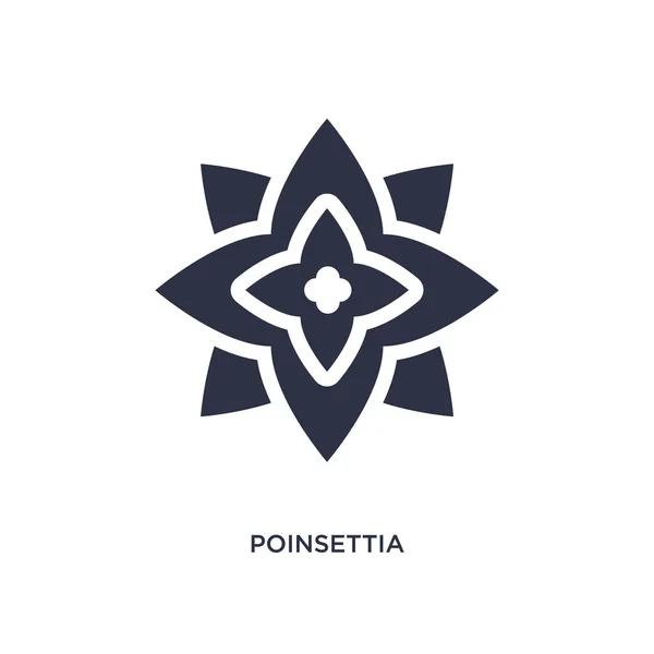 Poinsettia Icon Simple Element Illustration Nature Concept Poinsettia Editable Symbol — Stock Vector