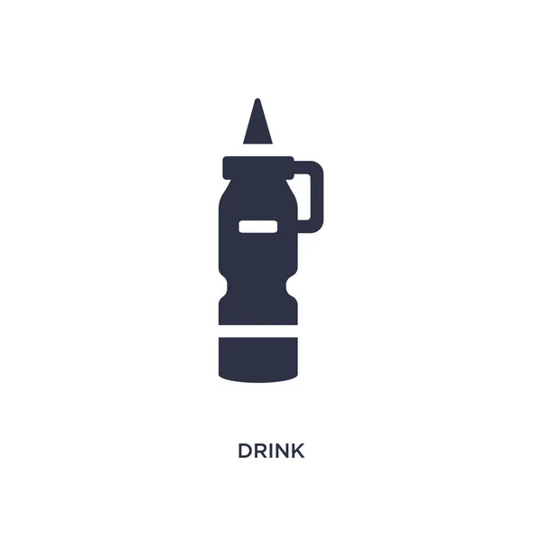 Drink icon on white background. Simple element illustration from — Stock Vector