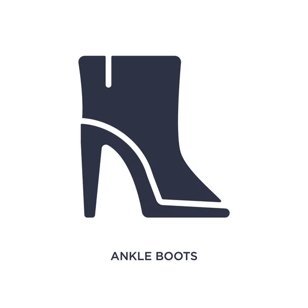Ankle boots icon on white background. Simple element illustratio — Stock Vector