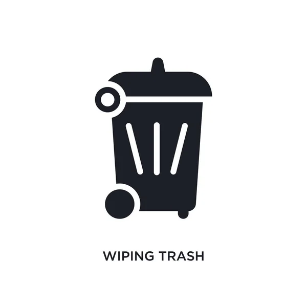 Wiping Trash Isolated Icon Simple Element Illustration Cleaning Concept Icons — Stock Vector
