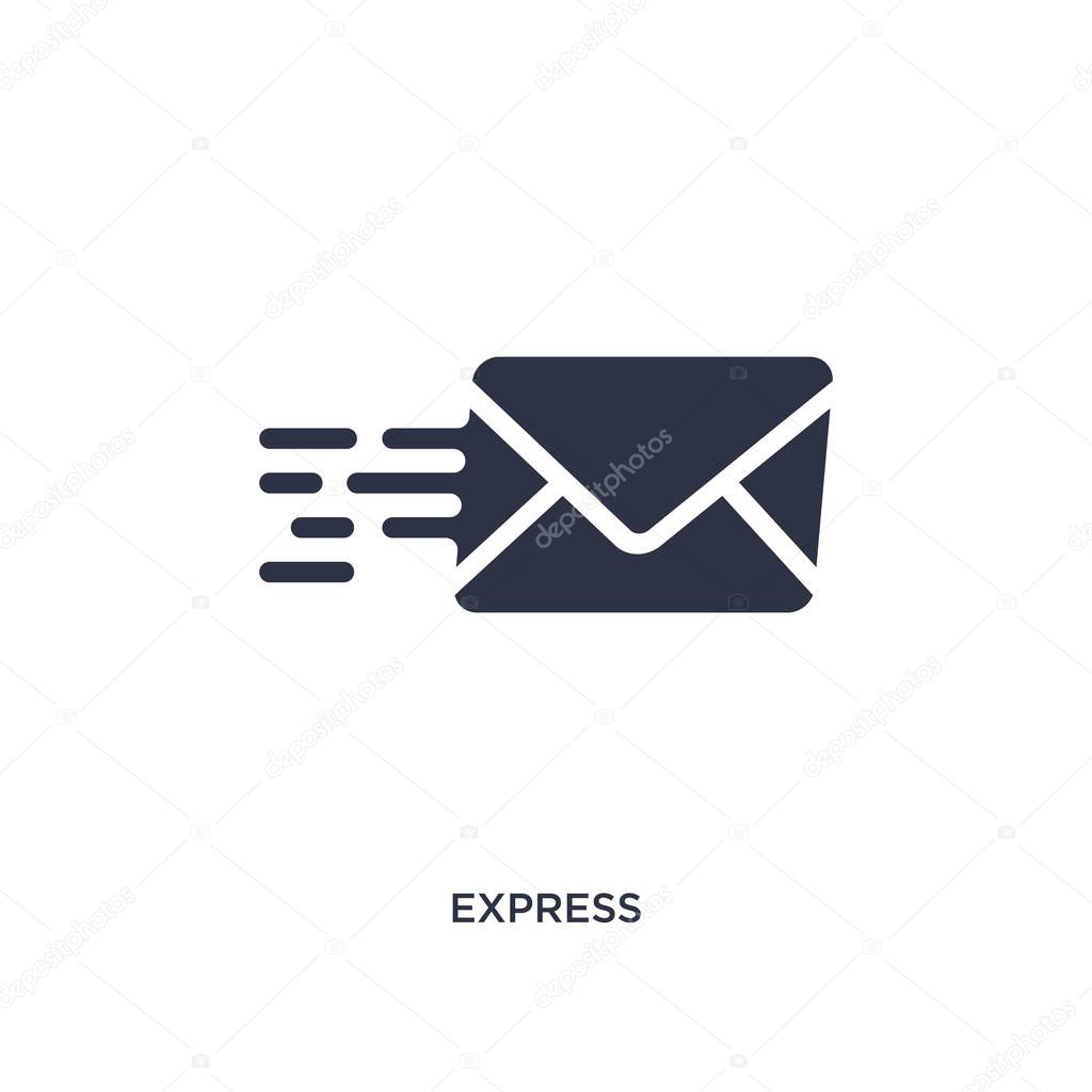 Express icon. Simple element illustration from user interface concept. express editable symbol design on white background. Can be use for web and mobile.