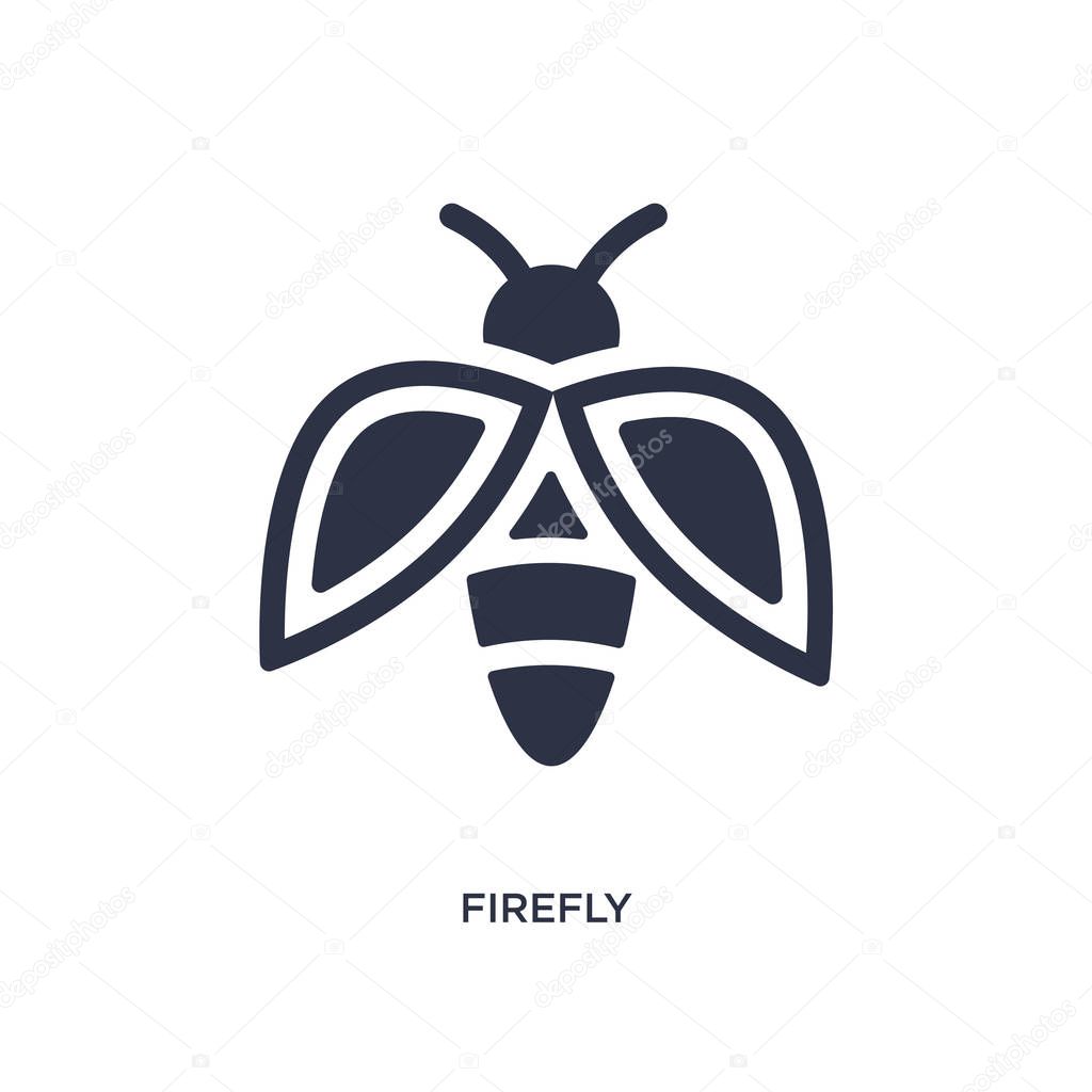 firefly icon on white background. Simple element illustration fr