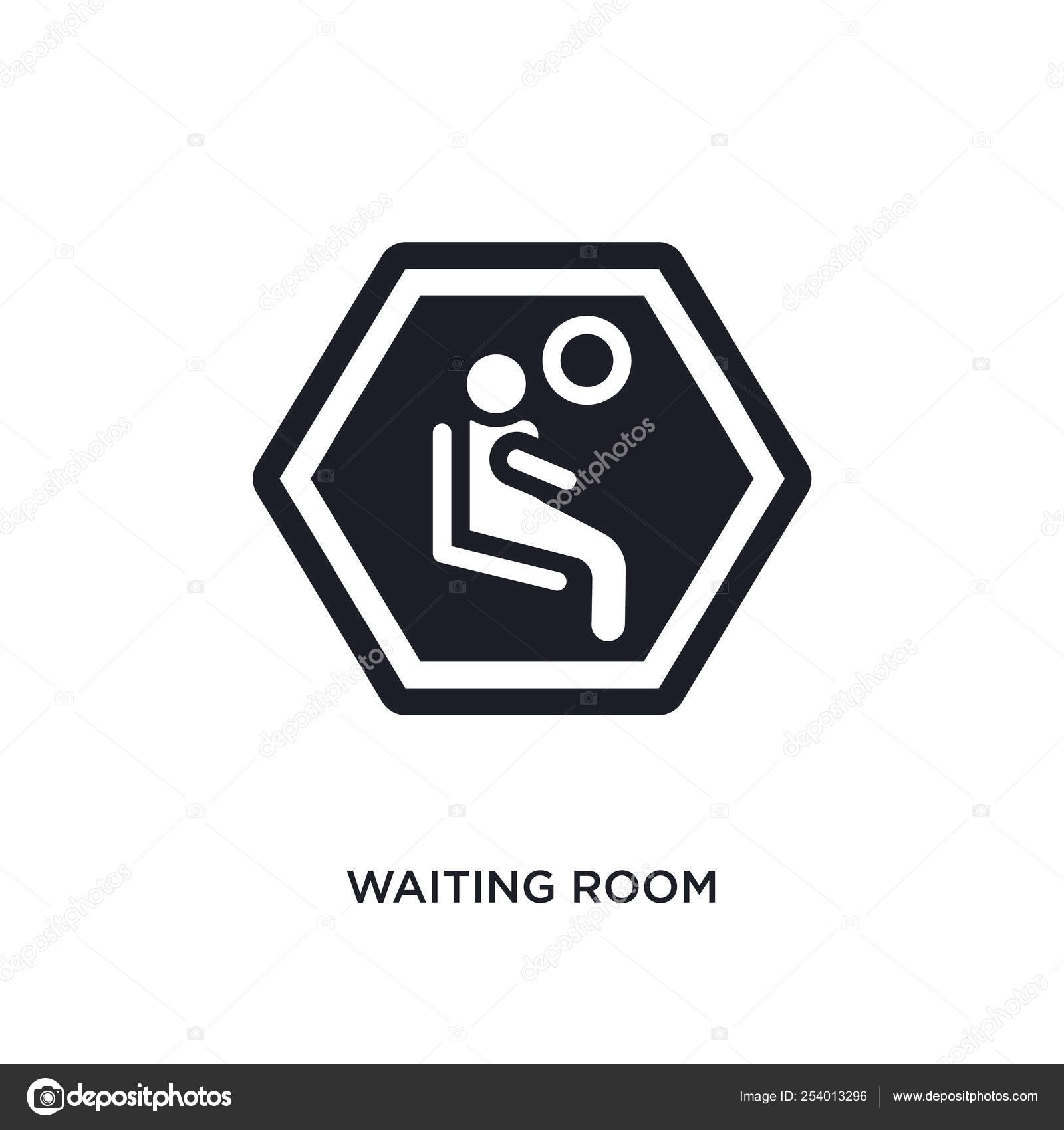 Waiting Room Isolated Icon Simple Element Illustration Signs