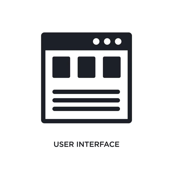 Interfaz Usuario Icono Aislado Ilustración Elementos Simples Iconos Concepto Tecnología — Vector de stock