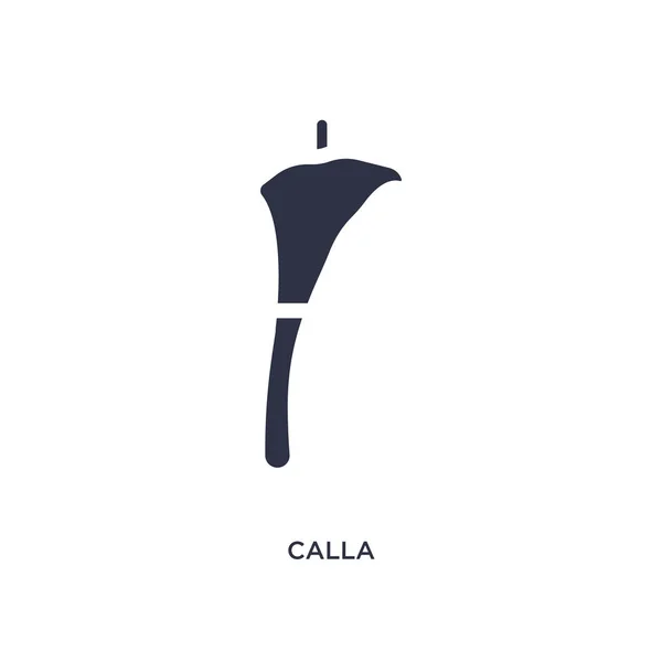 Calla Icono Elemento Simple Ilustración Del Concepto Naturaleza Calla Diseño — Vector de stock
