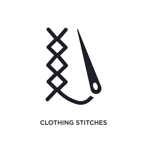 Clothing Stitches Isolated Icon Simple Element Illustration Woman Clothing Concept — Stock Vector