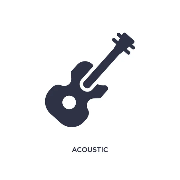 Icono Acústico Ilustración Elementos Simples Desde Concepto Musical Diseño Símbolo — Vector de stock