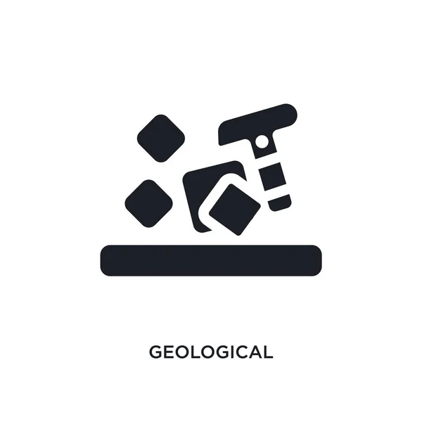 Geológiai elszigetelt ikonra. museu egyszerű elem illusztráció — Stock Vector