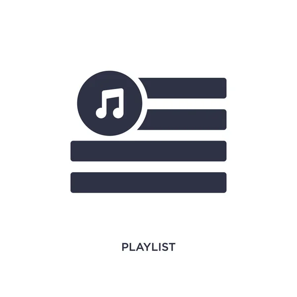 Playlist Icoon Eenvoudige Element Illustratie Van Muziekconcept Afspeellijst Bewerkbare Symbool — Stockvector