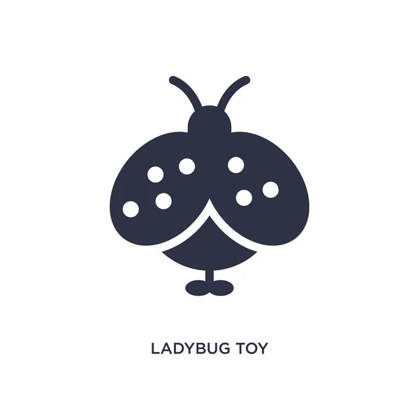 Ladybug Toy Icon Simple Element Illustration Toys Concept Ladybug Toy — Stock Vector