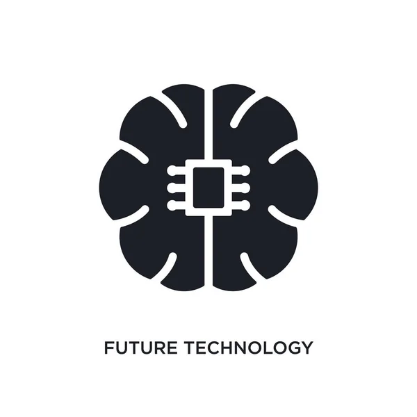 Ikona na białym tle przyszłych technologii. prosty element ilustracja fro — Wektor stockowy