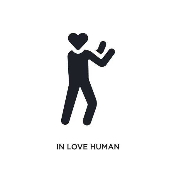 I love mänskliga isolerade ikon. enkelt element illustration från fe — Stock vektor