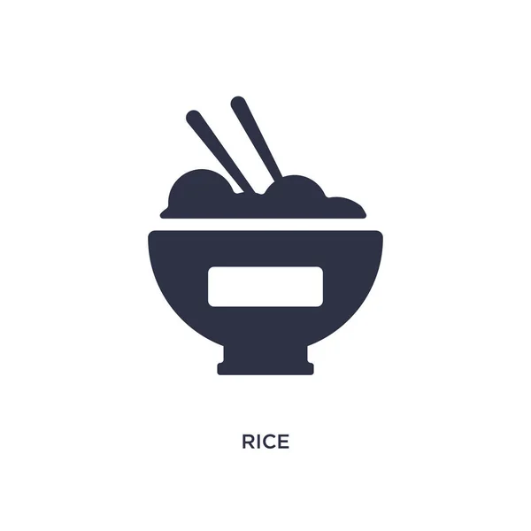 Reis Isoliert Symbol Einfache Elementillustration Aus Dem Asiatischen Konzept Reis — Stockvektor
