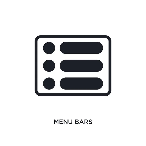Menu Bars Isolated Icon Simple Element Illustration Ultimate Glyphicons Concept — Stock Vector