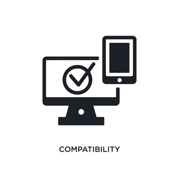 Compatibilidad icono aislado. elemento simple ilustración de ge — Vector de stock