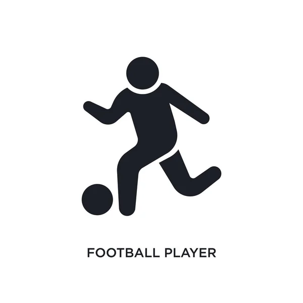 Fodboldspiller Spille Isoleret Ikon Simpelt Element Illustration Fra Rekreative Spil – Stock-vektor
