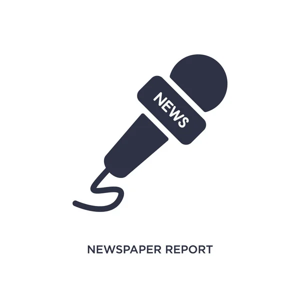 Ikonou Novinového Hlášení Jednoduchá Ilustrace Konceptu Hudby Médií Novinové Sestavy — Stockový vektor