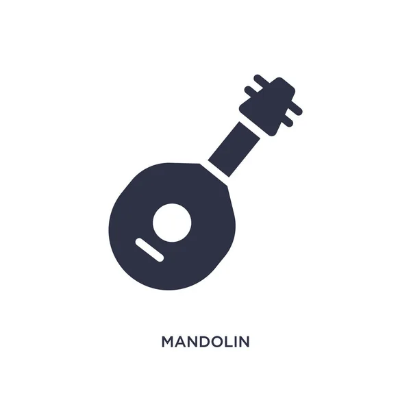 Mandolin Ikonen Enkelt Element Illustration Från Musik Konceptet Mandolin Redigerbar — Stock vektor