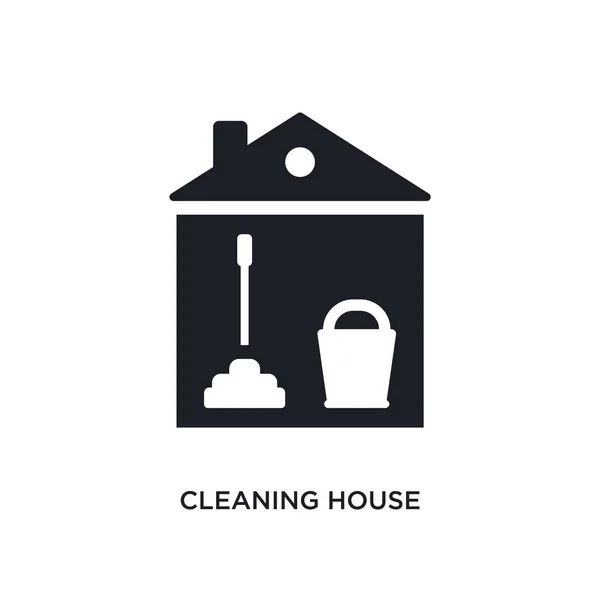 Καθαρισμός σπίτι απομονωμένες εικονίδιο. απλό στοιχείο εικονογράφηση από c — Διανυσματικό Αρχείο