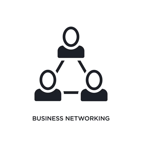 Business networking isolated icon. simple element illustration f — Stock Vector