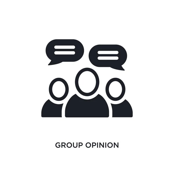 Grupo opinión icono aislado. elemento simple ilustración de ge — Vector de stock