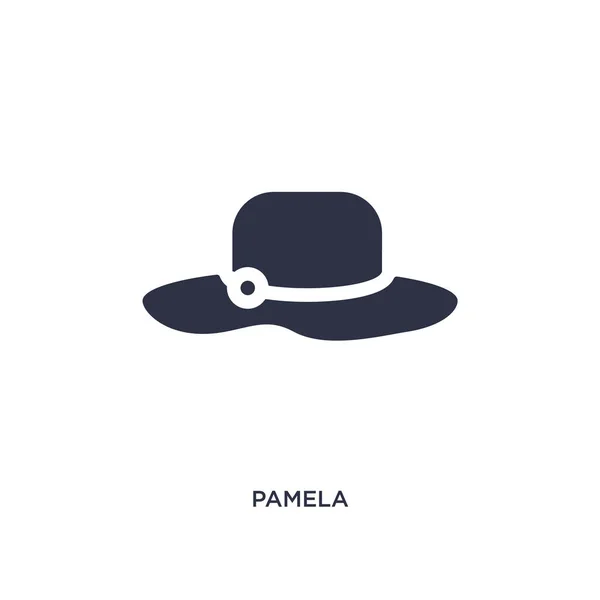 Icono de pamela sobre fondo blanco. Elemento simple ilustración fro — Vector de stock