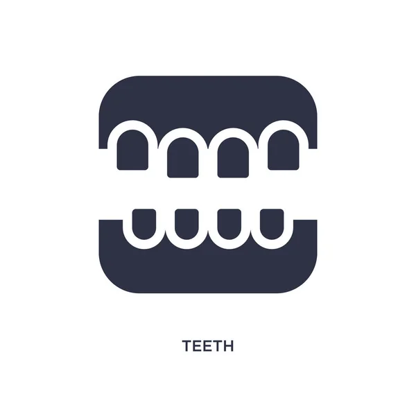 Значок Зубов Простая Иллюстрация Элемента Медицинской Концепции Дизайн Зубов Редактируемый — стоковый вектор