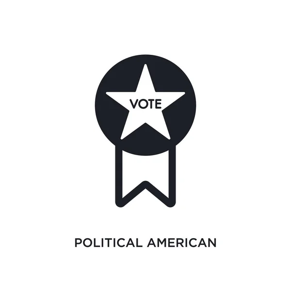 Icono Aislado Insignia Publicitaria Las Elecciones Políticas Americanas Elemento Simple — Vector de stock