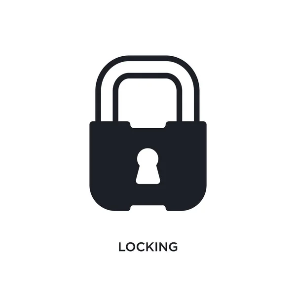 Locking Isolated Icon Простая Иллюстрация Элемента Иконок Концепции Умного Дома — стоковый вектор