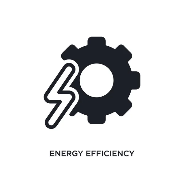 エネルギー効率分離アイコン。単純な要素図あちこち — ストックベクタ