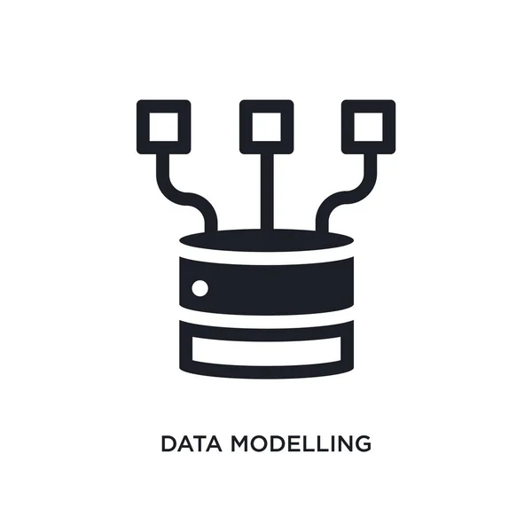 Gegevens Modellering Geïsoleerde Pictogram Eenvoudig Element Met Illustratie Uit Technologie — Stockvector