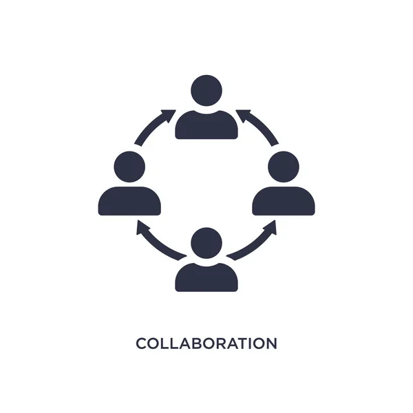 Samarbete-ikonen på vit bakgrund. Enkelt element nedanstående — Stock vektor
