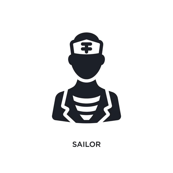 Sailor isolated icon. simple element illustration from nautical — Stock Vector