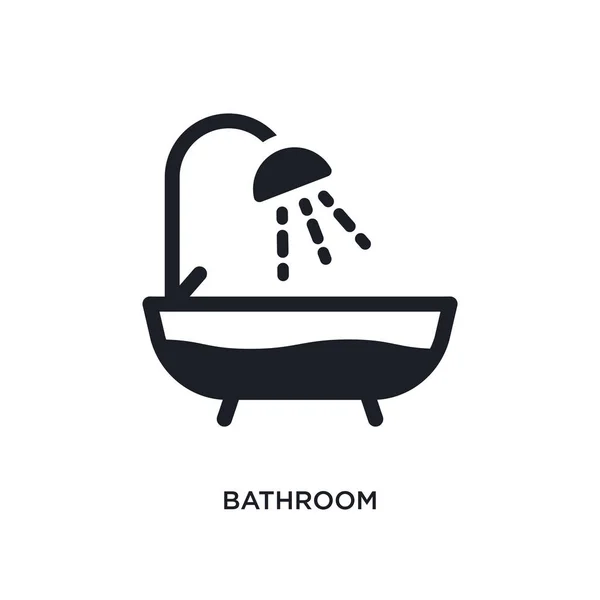 バスルーム分離アイコン。衛生から単純な要素の図 — ストックベクタ