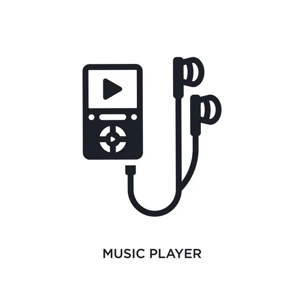 Musik Player Isolierte Ikone Einfache Elementillustration Aus Konzeptsymbolen Für Elektronische — Stockvektor