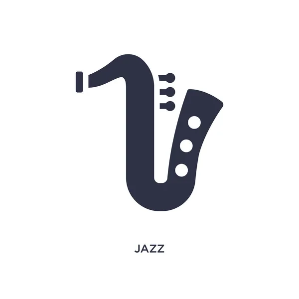 Icono Jazz Ilustración Elementos Simples Desde Concepto Musical Diseño Símbolo — Vector de stock