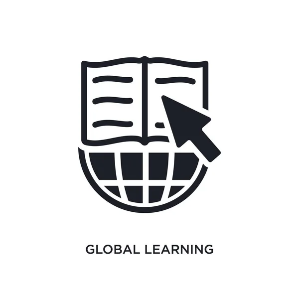 Globales Lernen Isoliert Symbol Einfache Elementillustration Aus Learning Konzepten Global — Stockvektor