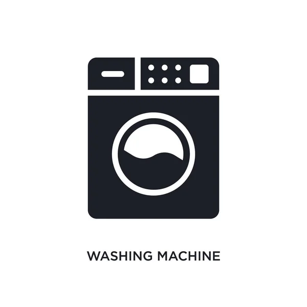 Ícone Isolado Máquina Lavar Roupa Ilustração Elemento Simples Ícones Conceito — Vetor de Stock