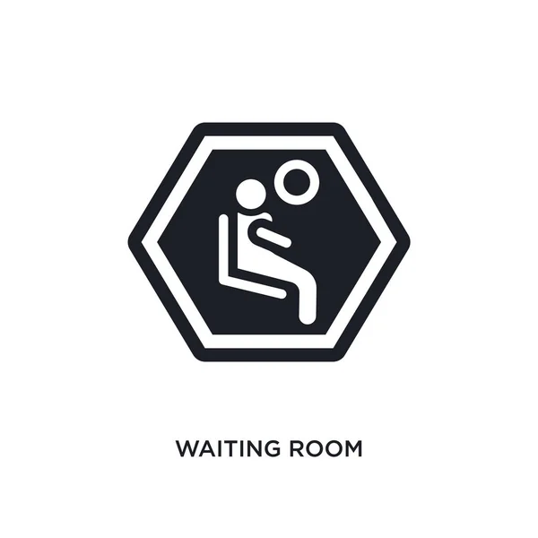 Кімната Очікування Ізольована Іконка Проста Елементна Ілюстрація Знаків Концепції Знаків — стоковий вектор
