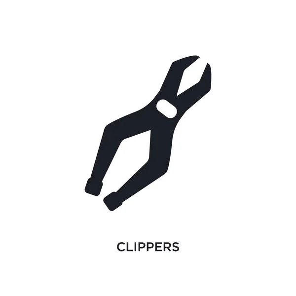 Clippers isolated icon. simple element illustration from constru — Stock Vector