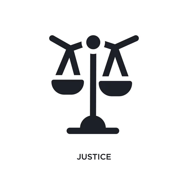 Icona Della Giustizia Isolata Semplice Illustrazione Elemento Icone Concetto Zodiacale — Vettoriale Stock