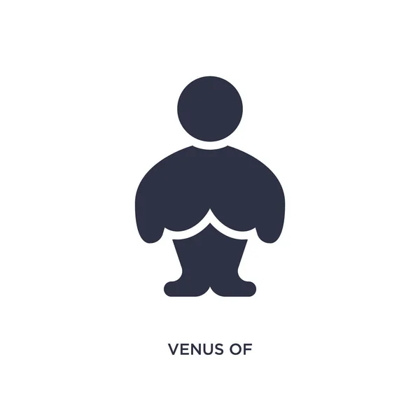Venus Van Willendorf Icoon Eenvoudige Element Illustratie Van Stone Age — Stockvector