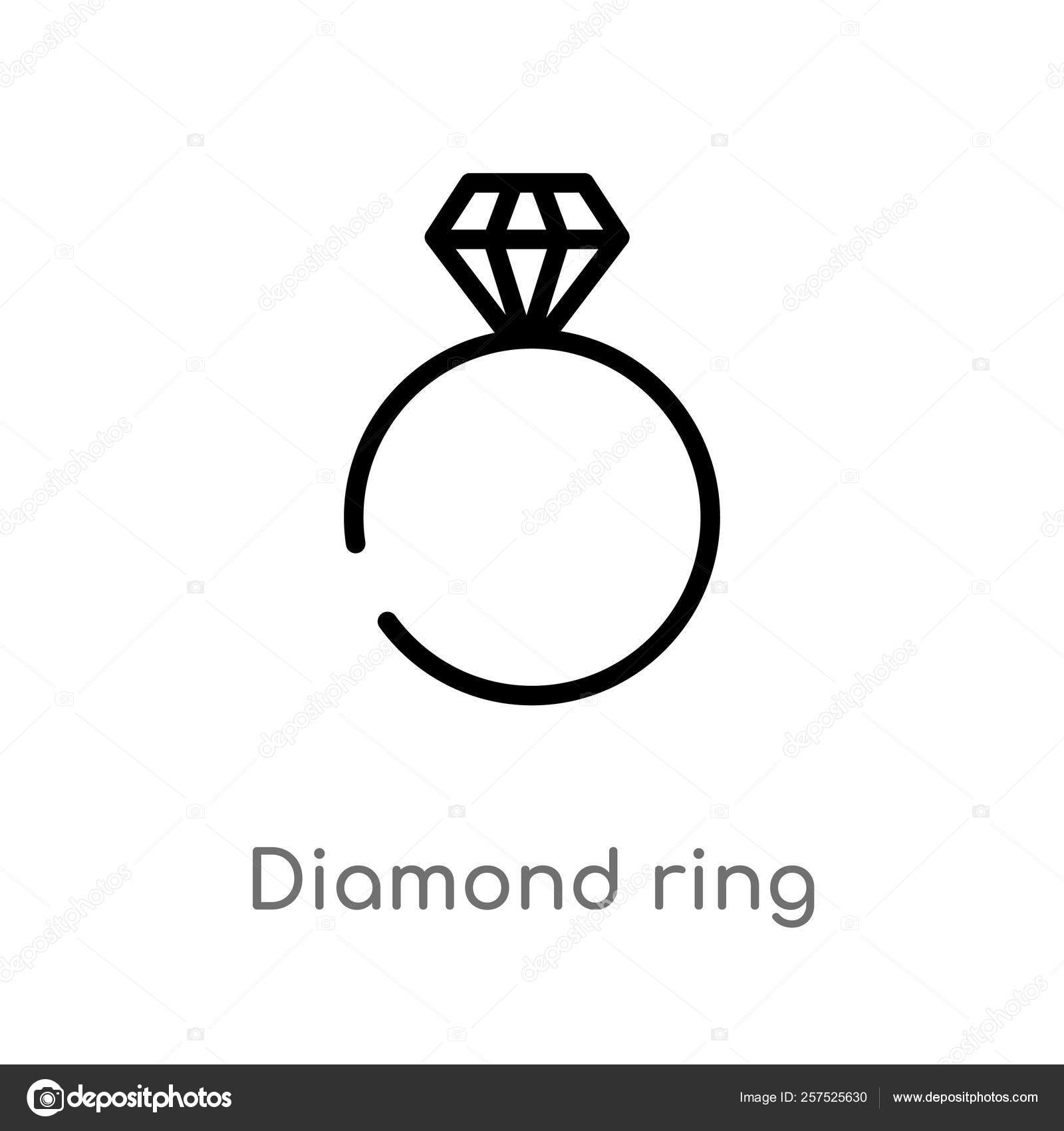vector diamond ring outline outline diamond ring vector icon isolated black simple line element stock vector c zaurrahimov 257525630 vector diamond ring outline outline diamond ring vector icon isolated black simple line element stock vector c zaurrahimov 257525630