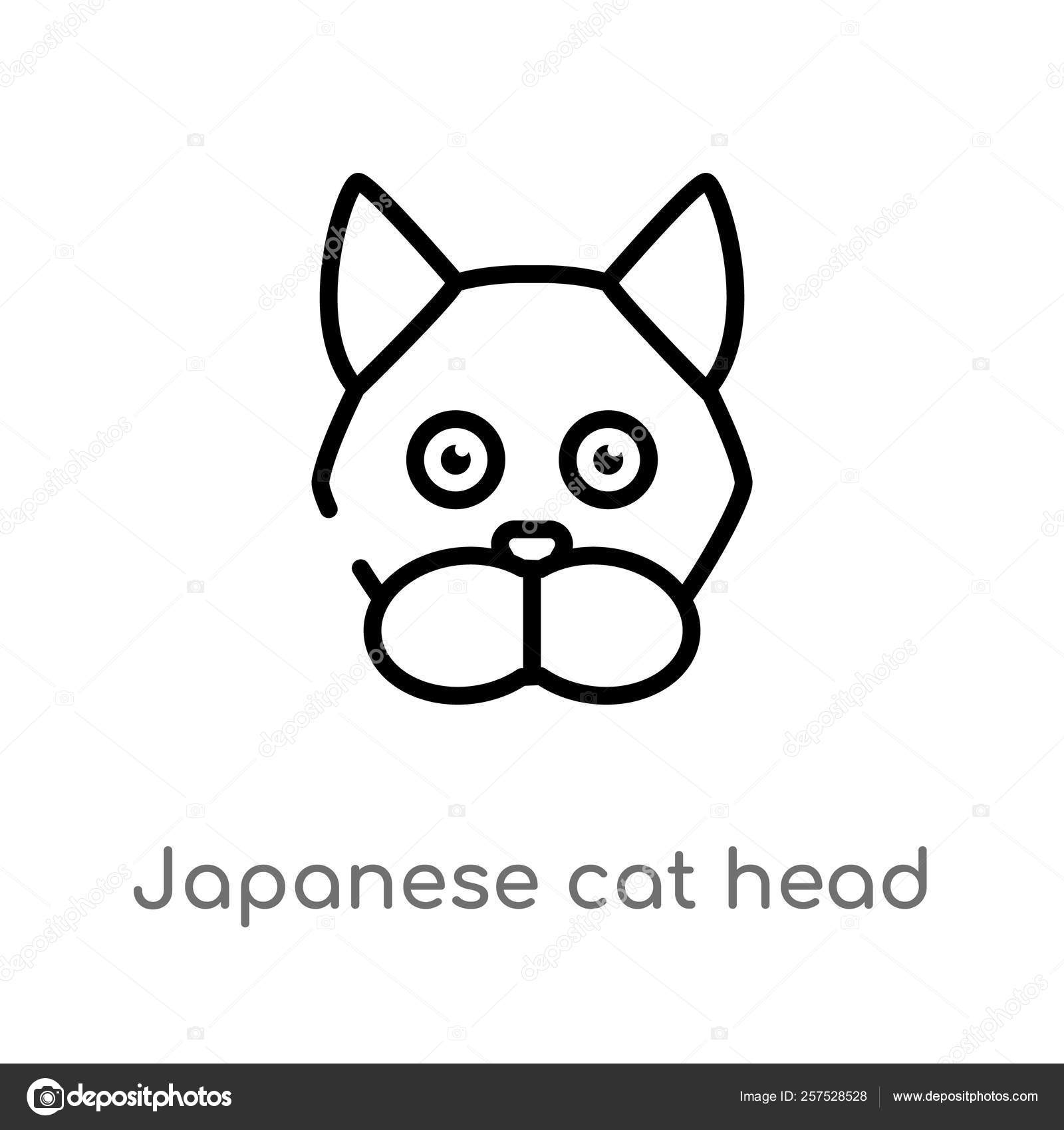 Contour Japonais Chat Tete Vecteur Icone Illustration Isolee Element Ligne Image Vectorielle Par Zaurrahimov C Illustration Contour Japonais Chat Tete Vecteur Icone Illustration Isolee Element Ligne Image Vectorielle Par Zaurrahimov C Illustration