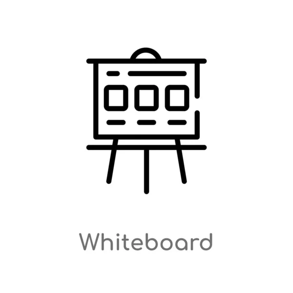 Ikony Wektorowej Tablicy Konturowej Białym Tle Prosty Element Linii Ilustracji — Wektor stockowy